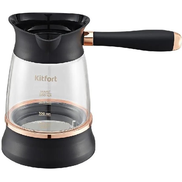 Кофеварка KITFORT КТ-7503 электрическая турка черный/золотой